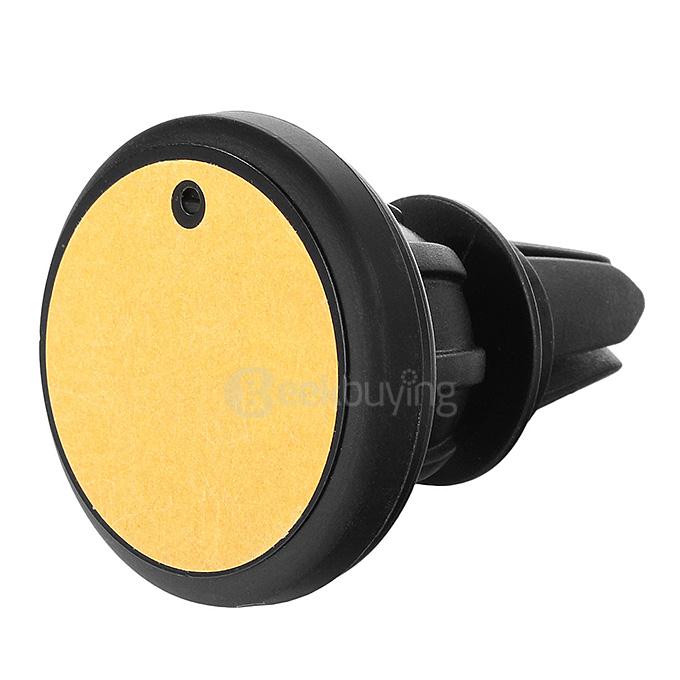 360 Degrees Rotation Universal Car Air Vent Magnetic Mount Holder for Mobile Phone - Black