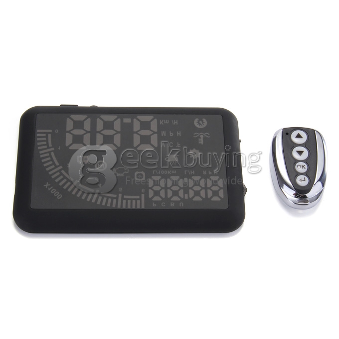 Echoman EM05 5.5 Inches Car Head-Up Display HUD 12V Working Voltage With OBDII Interface Remote Control -  Black