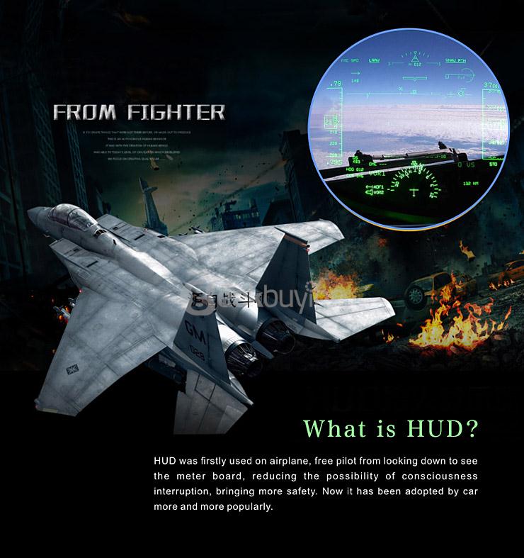 Echoman EM05 5.5 Inches Car Head-Up Display HUD 12V Working Voltage With OBDII Interface Remote Control -  Black