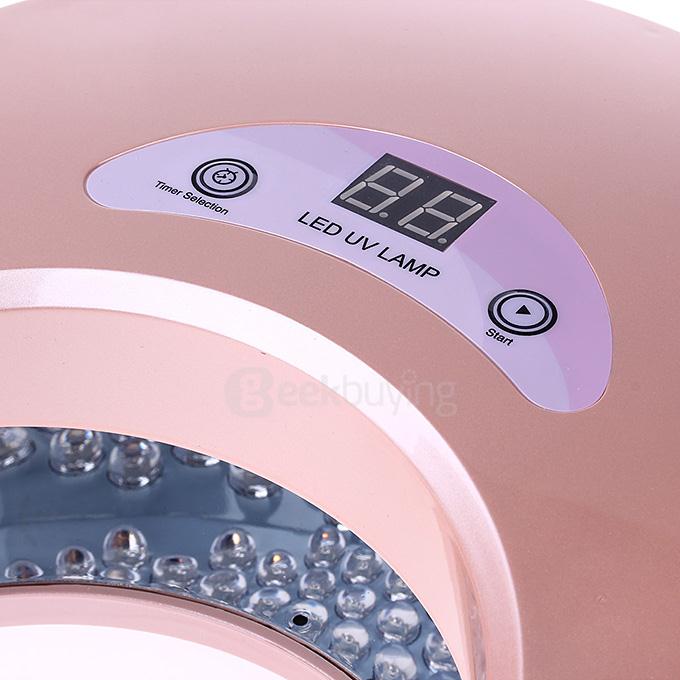 Portable 18W LED UV Light Phototherapy Lamp Mini Quick Nail Gel Dryer - Light Pink