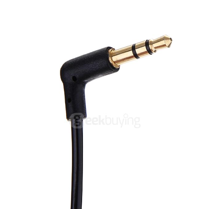 A2DP 3.5mm Car Hand-free Bluetooth AUX Stereo Audio Receiver Adapter USB Charger - Black