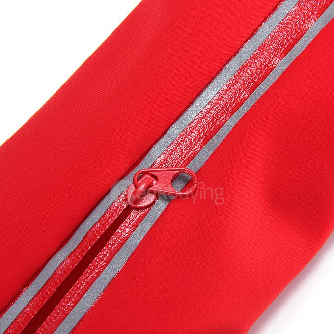 5.5 Touch Screen Running Belt Waist Pack Waterproof Flip Belt Money Waist Pouch For iPhone 6 Plus / iPhone 6S Plus - Red