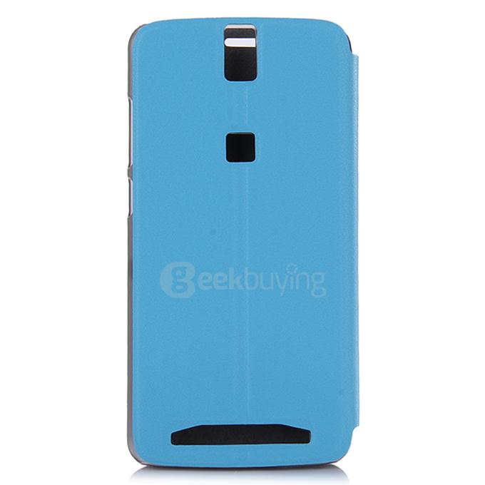 Protective Hard Cover Flip Stand Leather Case for Elephone P8000 Smartphone - Blue