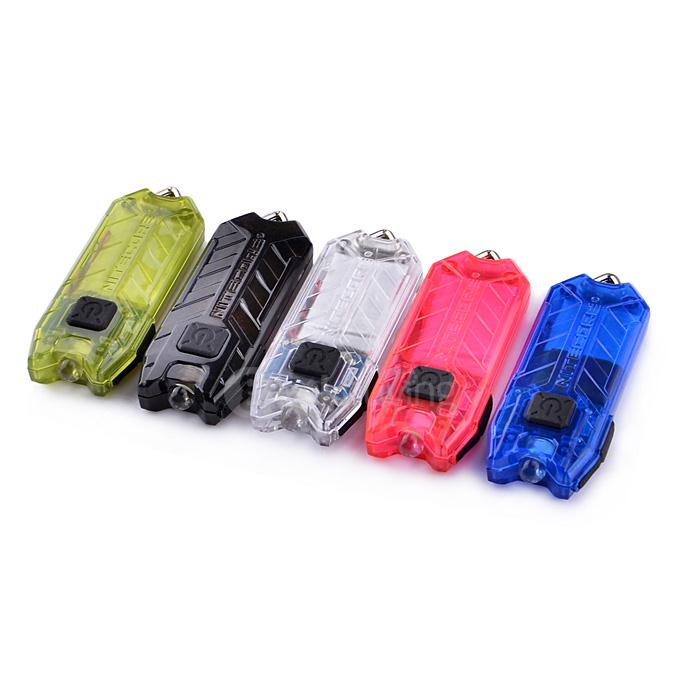 Tube Water Resistant Flashlight Portable Tiny USB Rechargeable Light - White