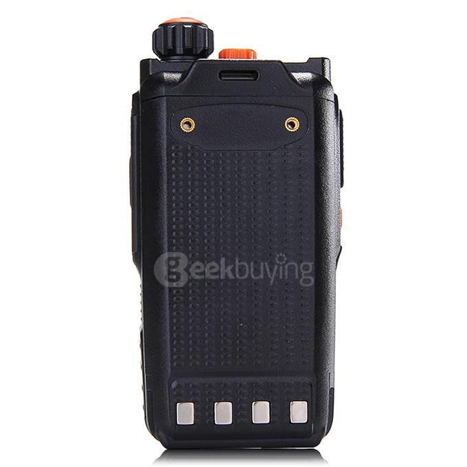 TGK4AT(UV) Portable Dual Band Walkie Talkie 5W 128CH Memory Channels 108MHz FM Two-way Radio - Black