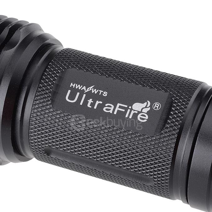 UltraFire LZZ-F13 IPX7 Waterproof Cree XM-L U2 700lm 5-Mode Cool White Flashlight - Black