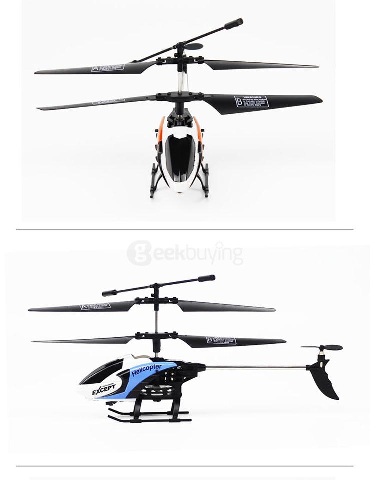 FQ777-610 AIR FUN 3.5CH Infrared Control Helicopter RC Copter With Gyro RTF - Black + Blue
