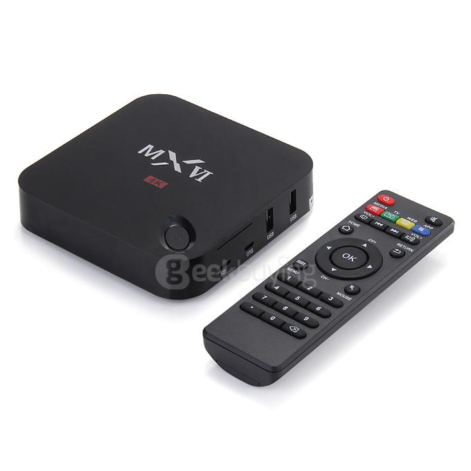 MXVI Android 5.1 4K TV BOX RK3368 Octa Core 64bit 1G/8G 802.11 b./g/n LAN Bluetooth KODI HDMI 2.0 H.265 NETFLIX