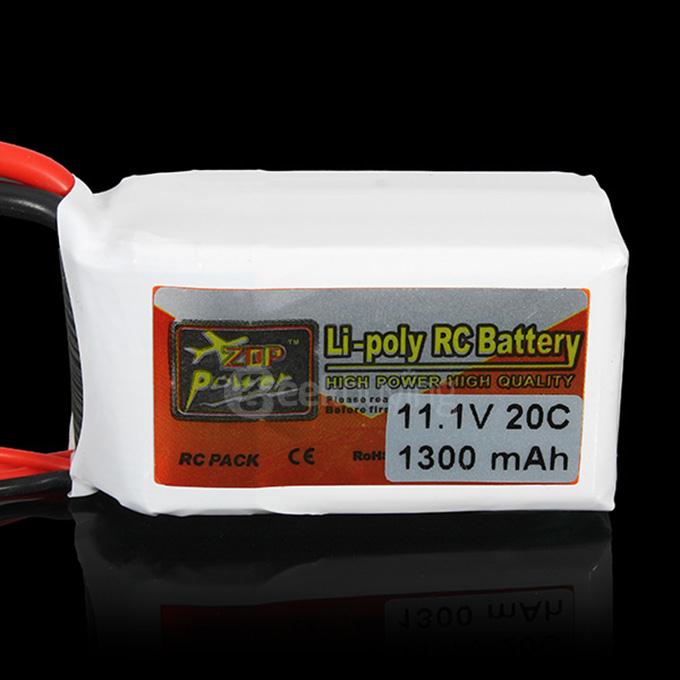ZOP Power 11.1V 1300MAH 20C Lipo Battery T Plug