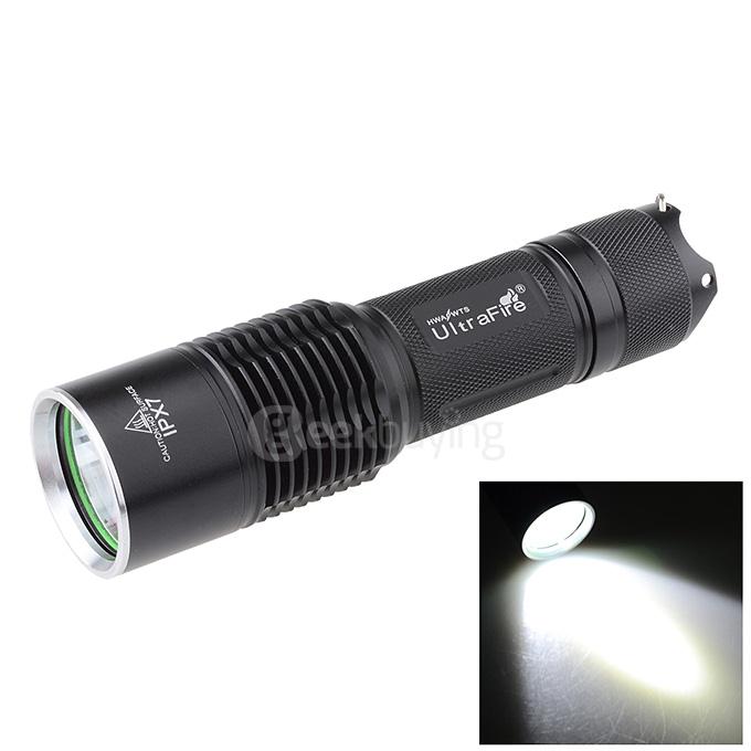 UltraFire LZZ-F13 IPX7 Waterproof Cree XM-L U2 700lm 5-Mode Cool White Flashlight - Black