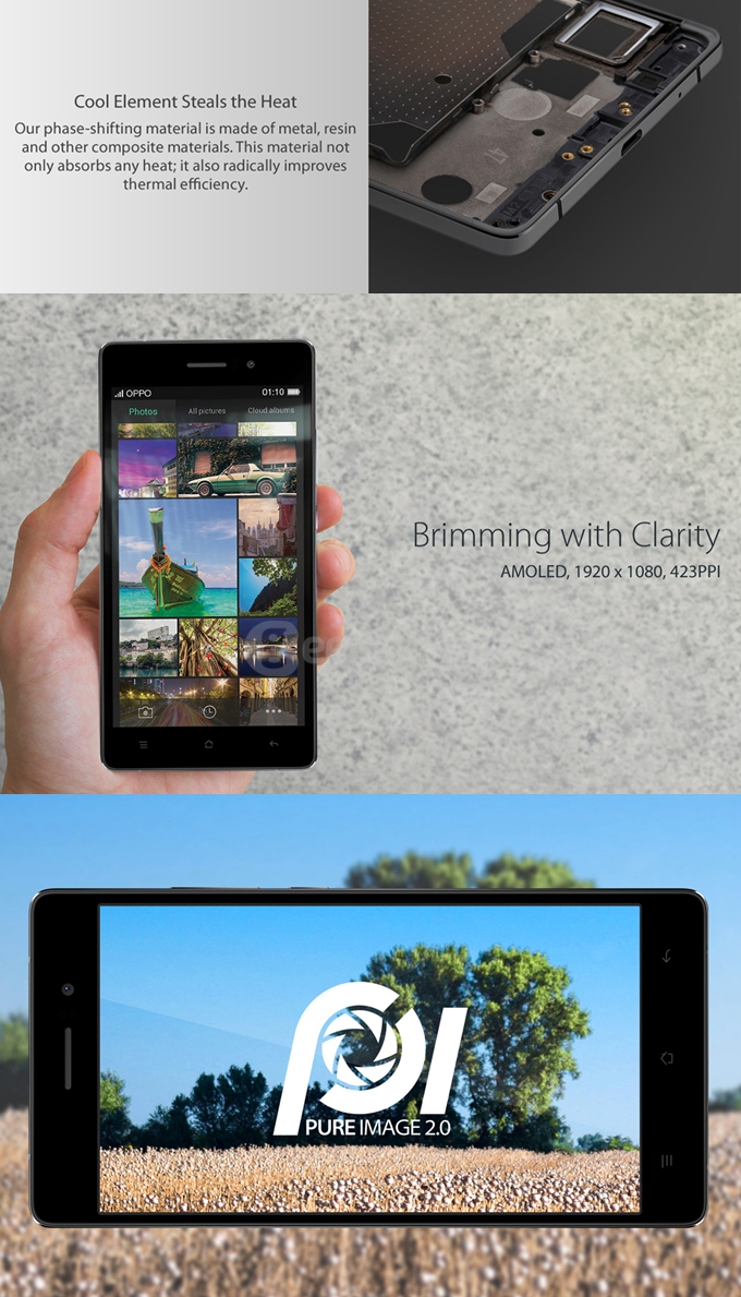 [HK Stock] OPPO R5s 5.2inch FHD 3GB 32GB LTE Smartphone Qualcomm Snapdragon 615 1.5GHz 13MP Sony Exmor IMX214 Camera VOOC Flash Charge ColorOS Slim Body - Gray