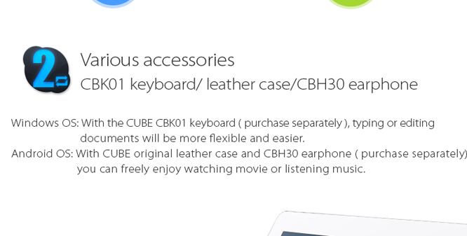 Cube i6 Air Dual Boot Windows10 + Android4.4 2GB/32GB 9.7