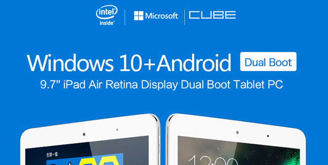 Cube i6 Air Dual Boot Windows10 + Android4.4 2GB/32GB 9.7