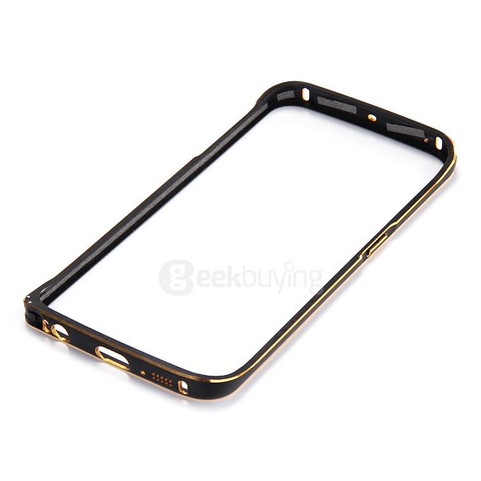 [Wholesale]30pcs Lovemei Lightweight Aluminum Metal Bumper Protective Frame for Samsung Galaxy S6 Edge - Black