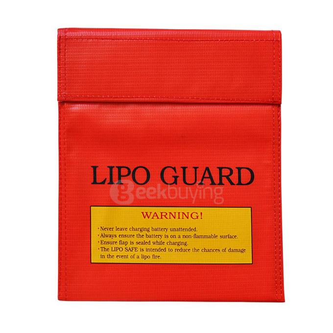 Explosion Proof  Lithium Battery Bag Case 220*180 mm - Red