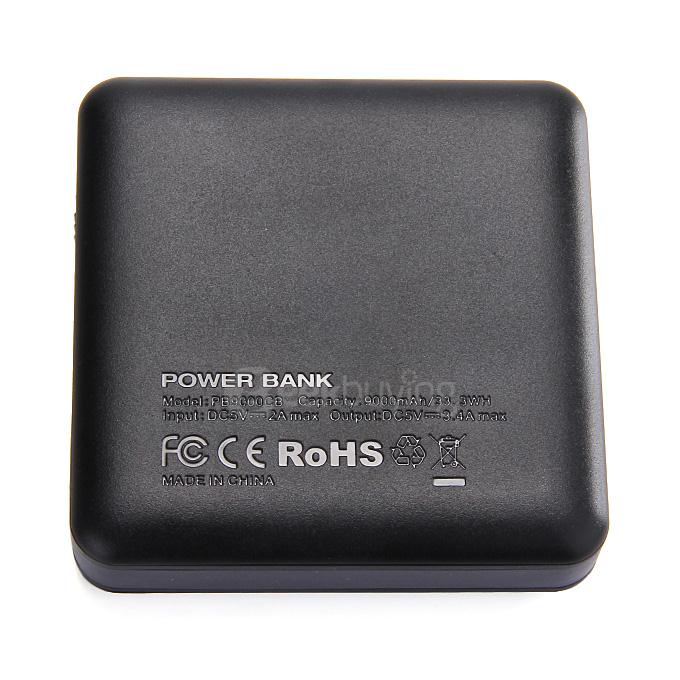 EasyAcc 9000mAh Power Bank External Battery Charger with Built-in Micro USB Cable