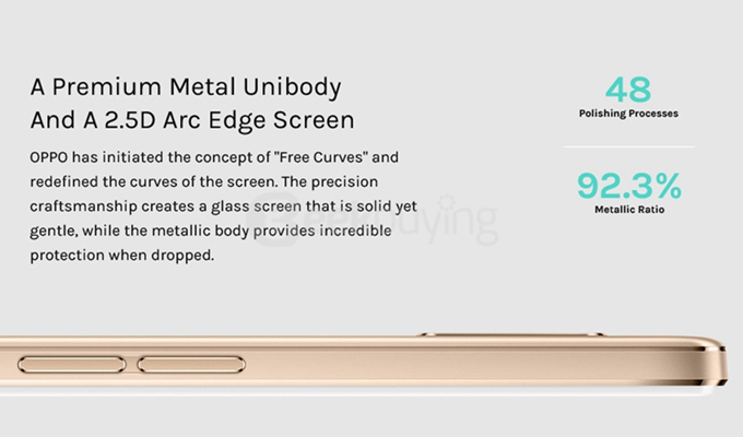 [HK Stock] OPPO R7 Plus 2.5D 6.0inch Android 5.1 3GB 32GB Smartphone 64Bit Qualcomm MSM8939 Octa Core 13.0MP Gorilla 3 VOOC Flash Charge 4100mAh - Golden