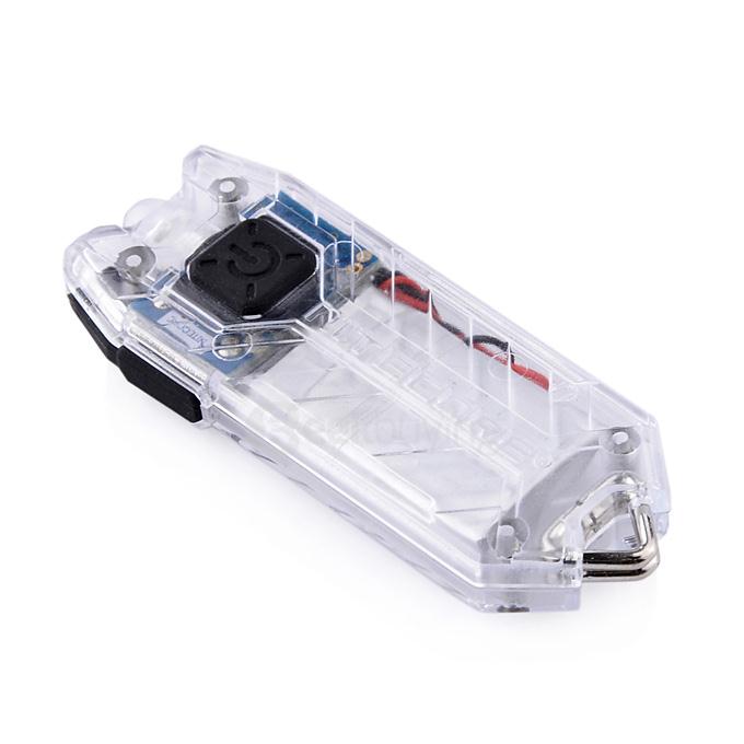 Tube Water Resistant Flashlight Portable Tiny USB Rechargeable Light - White