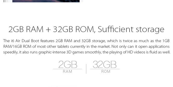 Cube i6 Air Dual Boot Windows10 + Android4.4 2GB/32GB 9.7