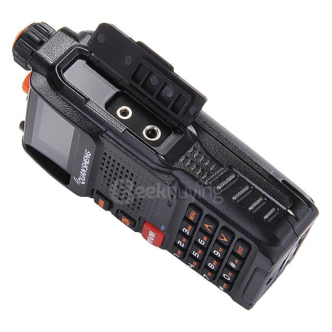 TGK4AT(UV) Portable Dual Band Walkie Talkie 5W 128CH Memory Channels 108MHz FM Two-way Radio - Black