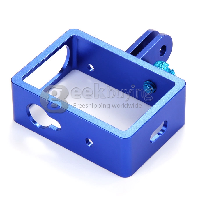 Aluminum Alloy Protective Cover Frame for Yi Xiaoyi Sports Camera - Blue