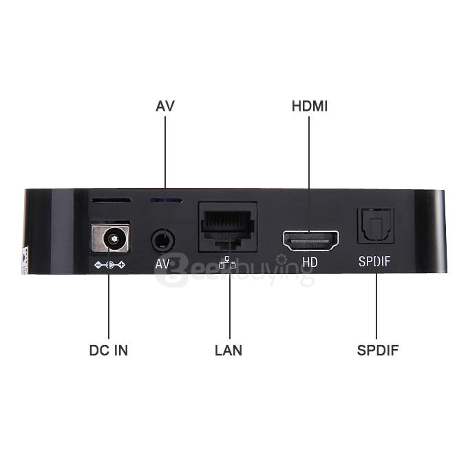 MXVI Android 5.1 4K TV BOX RK3368 Octa Core 64bit 1G/8G 802.11 b./g/n LAN Bluetooth KODI HDMI 2.0 H.265 NETFLIX
