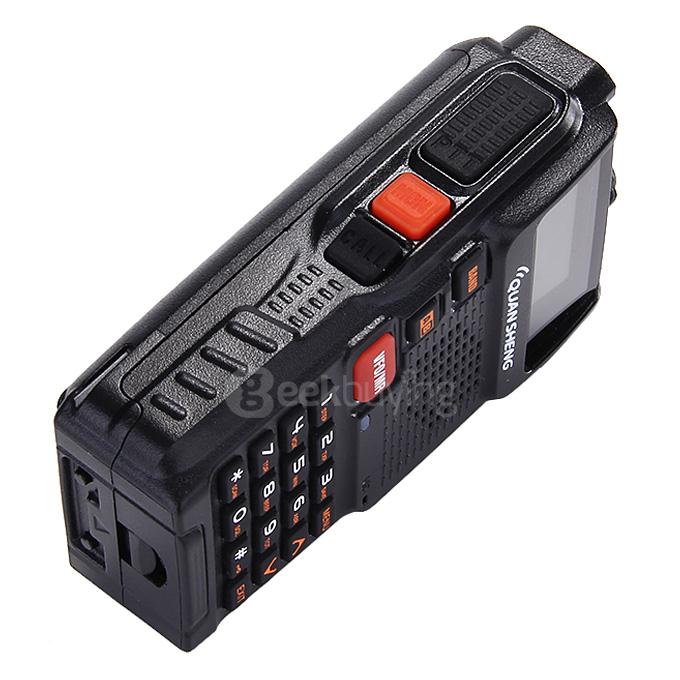 TGK4AT(UV) Portable Dual Band Walkie Talkie 5W 128CH Memory Channels 108MHz FM Two-way Radio - Black