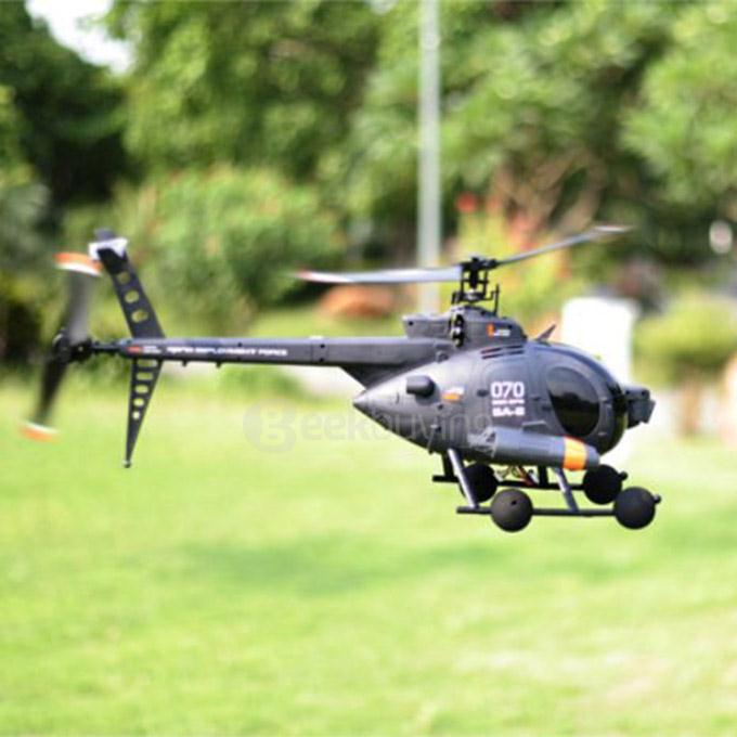 FX070C 2.4G 4CH 6Axis Gyro Flybarless MD500 Scale RC Helicopter