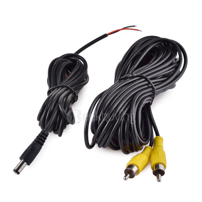 XY-1201 Waterproof CMOS Wide Angle Rearview Camera 18-LED Night Vision for Bus Truck - Black