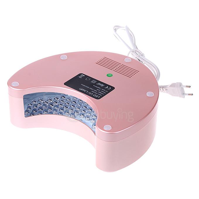 Portable 18W LED UV Light Phototherapy Lamp Mini Quick Nail Gel Dryer - Light Pink