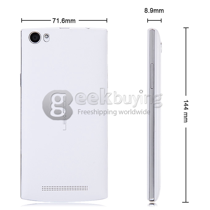 Leagoo Lead 7 5.0Inch Android 4.4 Smartphone MTK6582 Quad Core 1GB/8GB IPS JDI HD Screen 13.0MP 4500mAh Battery - White