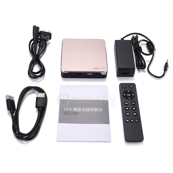 DLP200 DLP Mini Projector Android IOS Tyrant Gold Home Projector HDMI 1080P