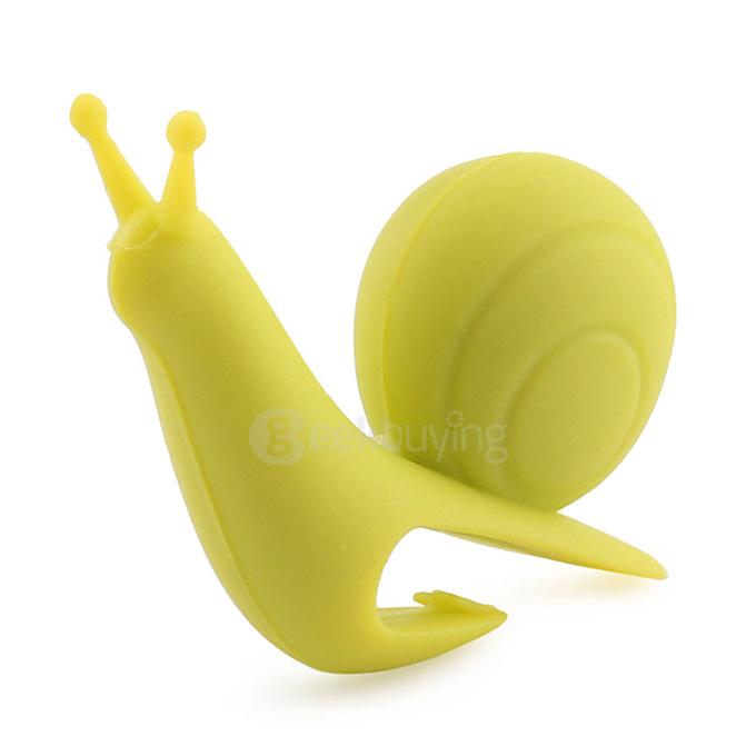 Attractive Cute Snail Shape Silicone Tea Bag Infuser Holder - Green