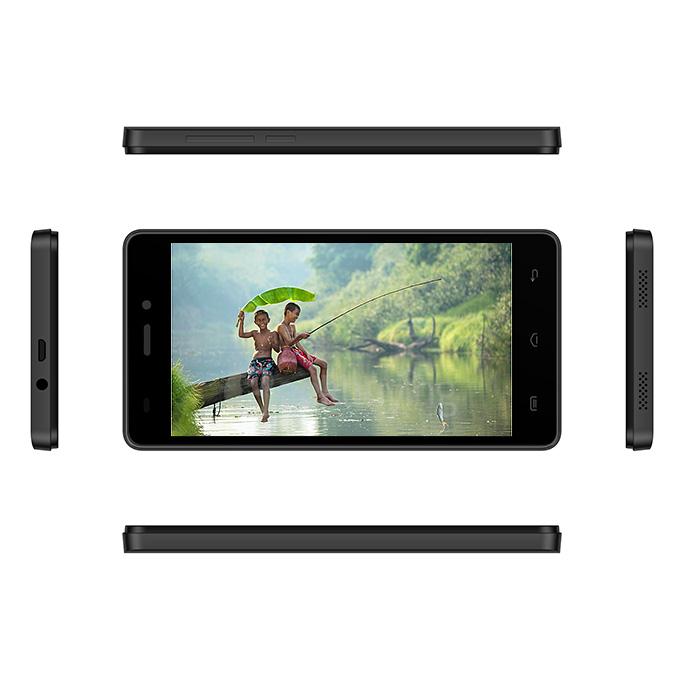 DOOGEE X5c 5.0inch 2.5D IPS HD Android 5.1 Smartphone MT6580 Quad Core 1.2GHz 512MB RAM 4GB ROM 3G GPS OTG - Black
