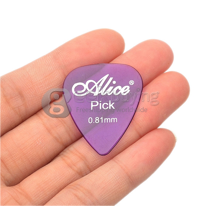 24Pcs/Set Alice AP-24H Durable Plastic Guitar Picks 0.58/0.71/0.81mm Thickness - 2 Colors