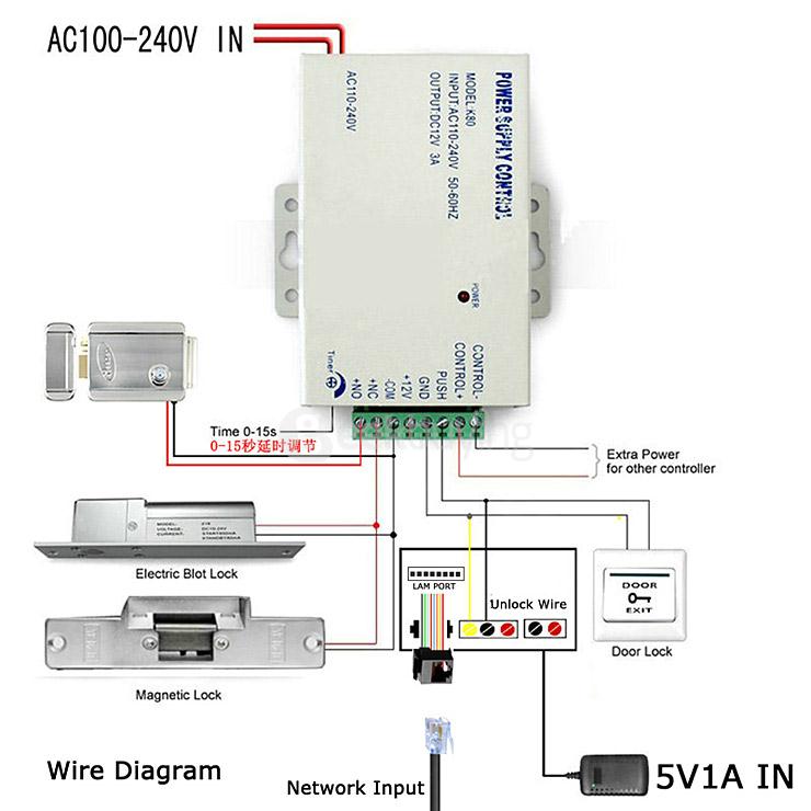 SYWIFI002 WiFi Wireless Video Door Phone Intercom IR Night Vision Home Security System Visual Door Ring(US Plug) - Black