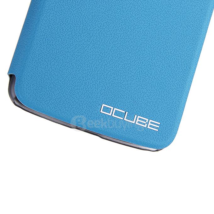 Protective Hard Cover Flip Stand Leather Case for Elephone P8000 Smartphone - Blue