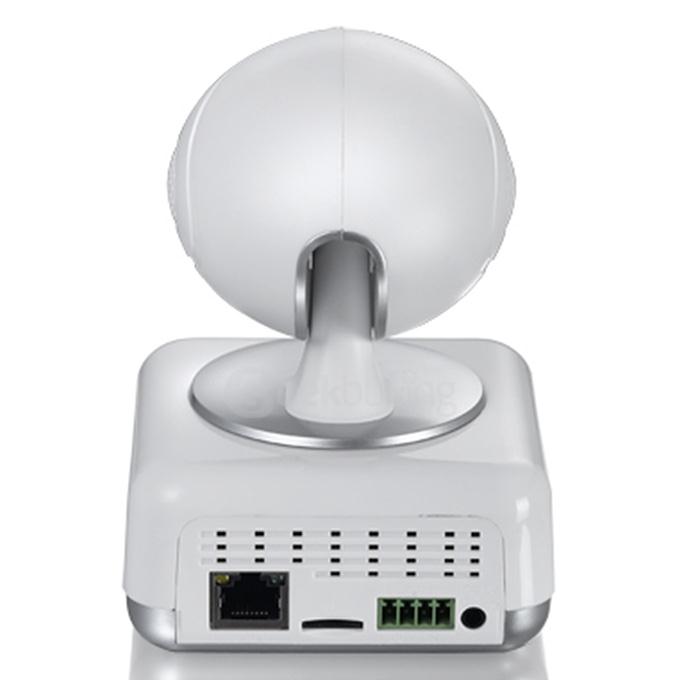 PT100C Intelligent Network Pan & Tilt WiFi Wireless Camera Smart Two-way Chatting 720P HD Webcam(EU Plug) - White
