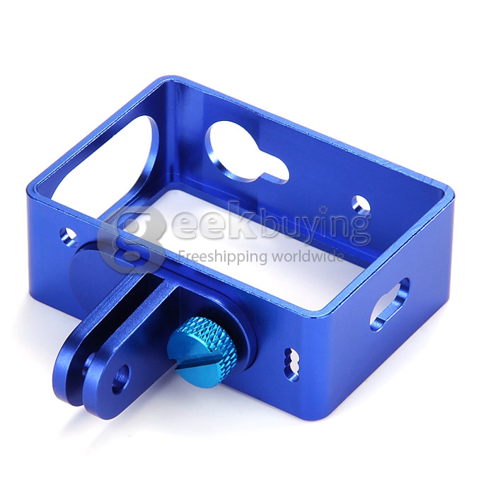 Aluminum Alloy Protective Cover Frame for Yi Xiaoyi Sports Camera - Blue