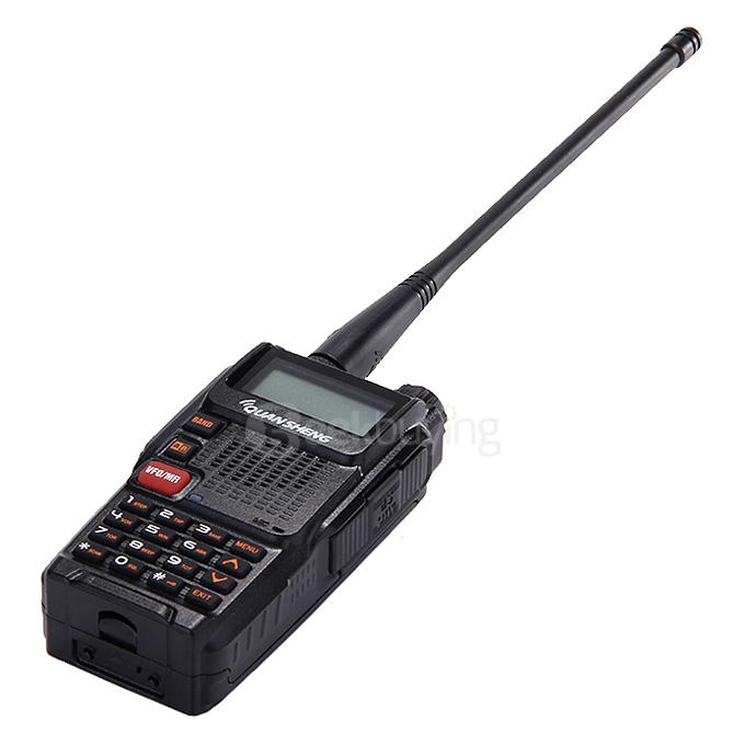 TGK4AT(UV) Portable Dual Band Walkie Talkie 5W 128CH Memory Channels 108MHz FM Two-way Radio - Black