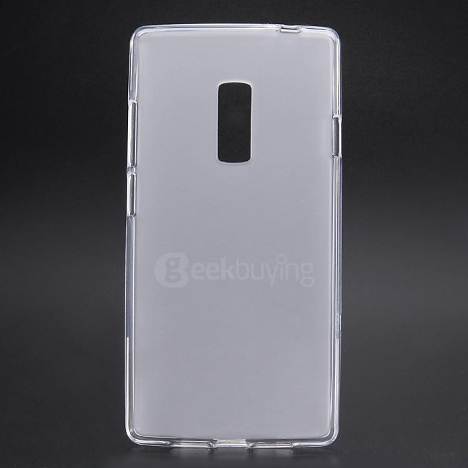 TPU Pudding Silicone Case Cover Protective Skin Case For OnePlus TWO - Transparent