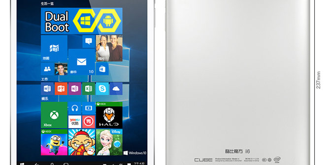 Cube i6 Air Dual Boot Windows10 + Android4.4 2GB/32GB 9.7