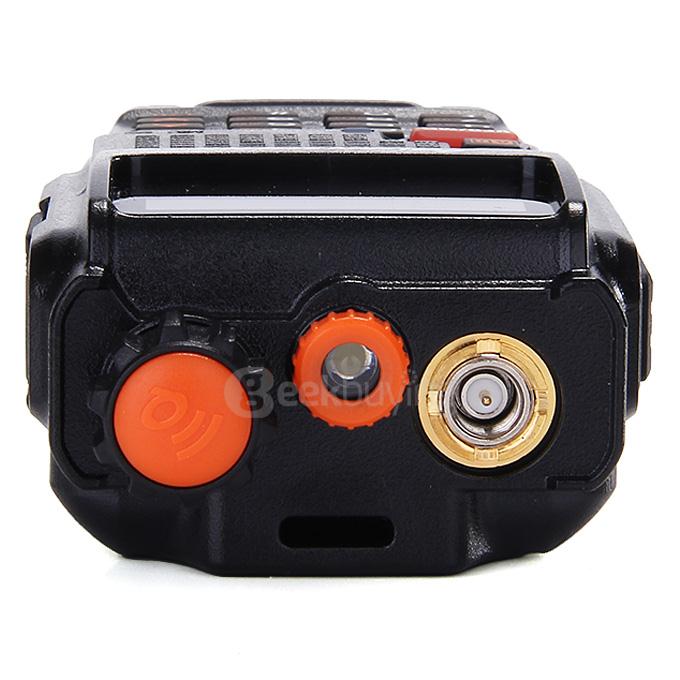 TGK4AT(UV) Portable Dual Band Walkie Talkie 5W 128CH Memory Channels 108MHz FM Two-way Radio - Black