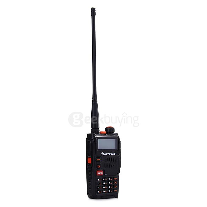 TGK4AT(UV) Portable Dual Band Walkie Talkie 5W 128CH Memory Channels 108MHz FM Two-way Radio - Black