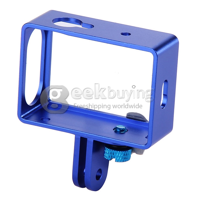 Aluminum Alloy Protective Cover Frame for Yi Xiaoyi Sports Camera - Blue