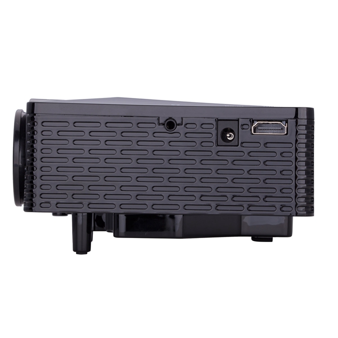 UHAPPY U18 Mini LED Multimedia Projector Portable Projector 320x240 60Lux AV/VGA/USB/SD/HDMI Input For iPhone/iPad - Black