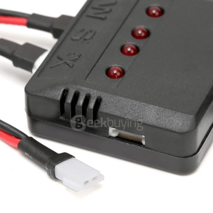 4 In 1 Charger 3.7V 520mA 30C Lipo Battery For Wltoys V977 V930