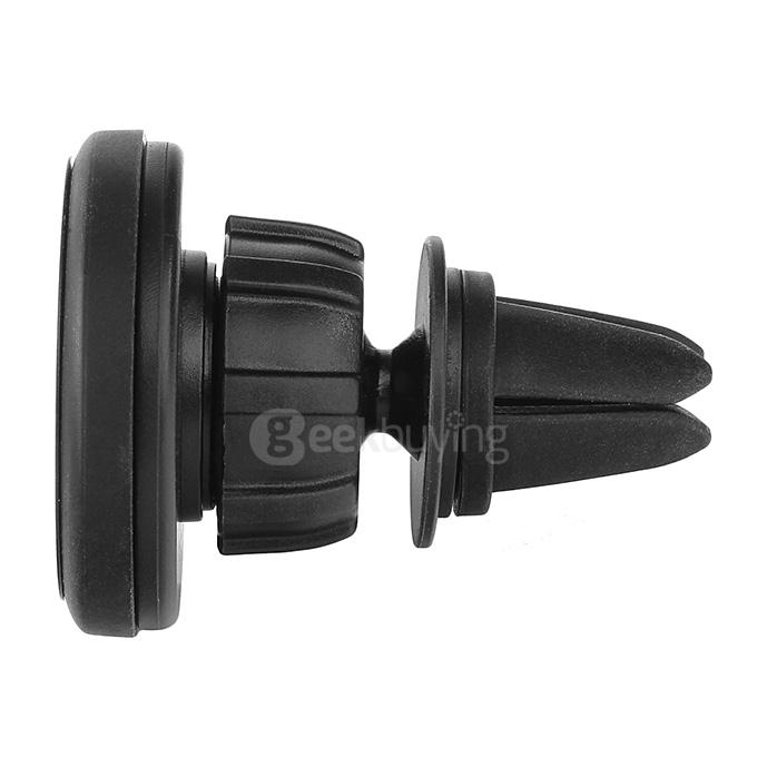 360 Degrees Rotation Universal Car Air Vent Magnetic Mount Holder for Mobile Phone - Black