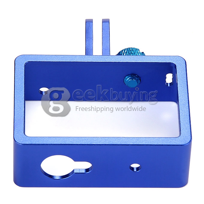 Aluminum Alloy Protective Cover Frame for Yi Xiaoyi Sports Camera - Blue