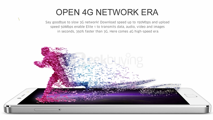 [HK Stock] Leagoo Elite 1 4G LTE 5.0inch FHD Android 5.1 3GB 32GB Smartphone 64bit MT6753 Octa Core 16MP Touch ID Gorilla 3 -Black